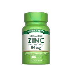 Nature’s Truth Zinc 50mg – 100 Tablets | Immune & Skin Support